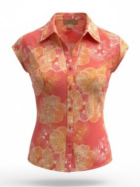 ie anthropology brand, nylon retro 60s look top